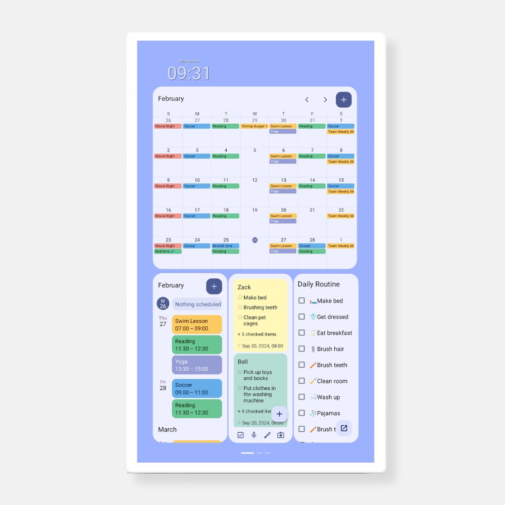 32" Cozyla Calendar+ 2