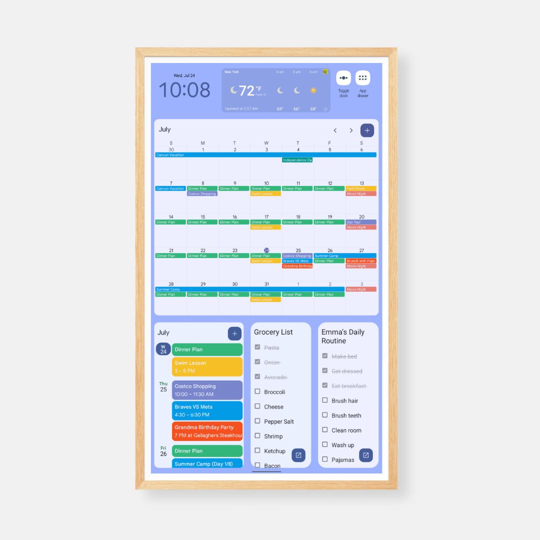 Magnetic Bezel Detachable Frame for Calendar+ 4K