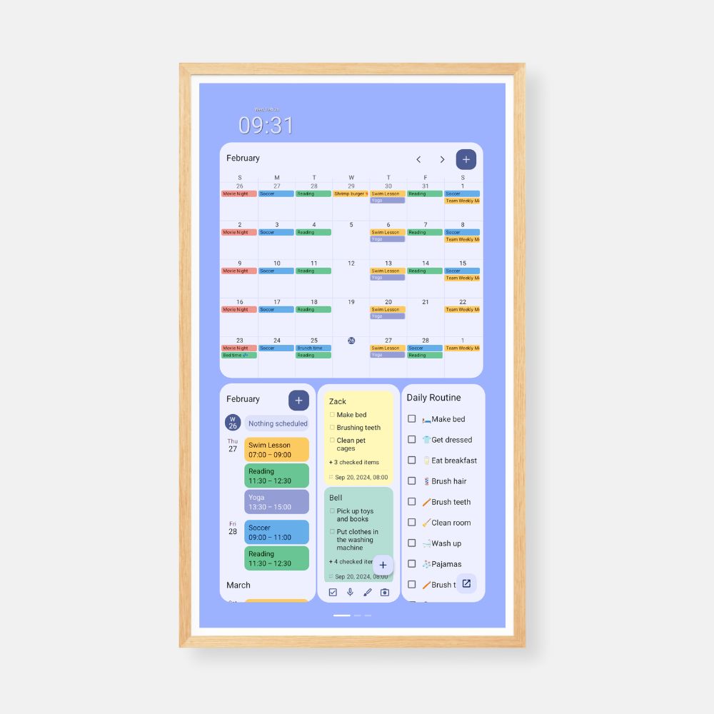 #Magnetic Frame for Calendar+ 2 (Color)_Woody