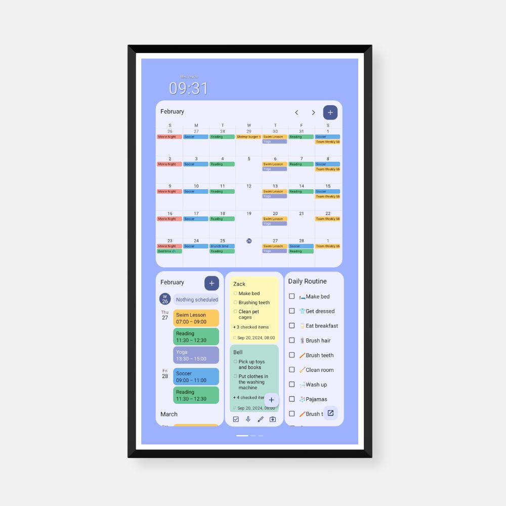 #Magnetic Frame for Calendar+ 2 (Color)_Charcoal